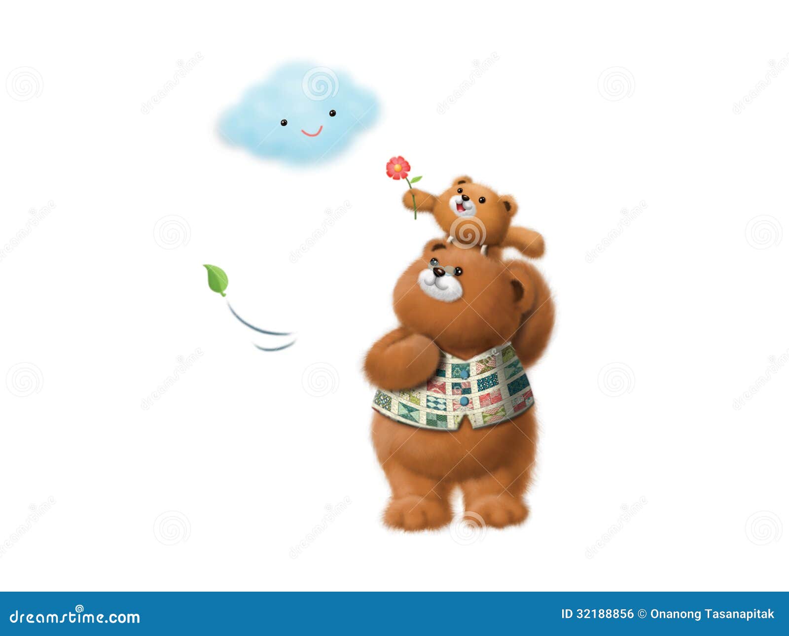 Daddy Bear And The Son Love Air Royalty Free Stock Image Image 32188856