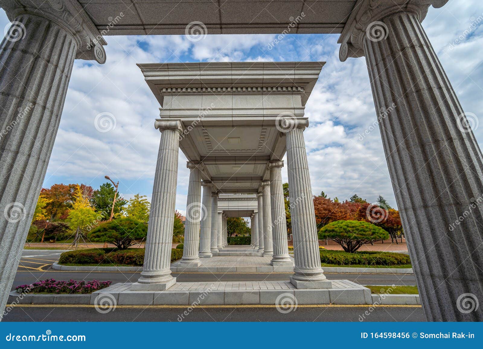 DAEGU, SOUTH KOREA - NOVEMBER 4, 2019: Gate of the Seongseo Campus of 