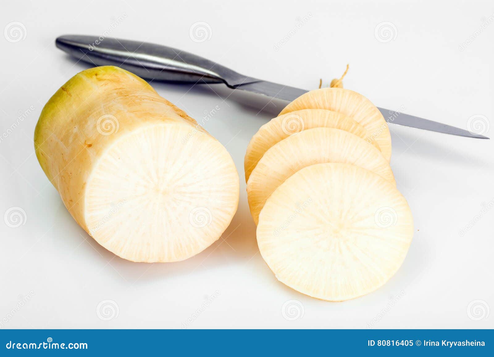 Daikon Popular Japanese Root Vegetable Stock Image Image of eating
