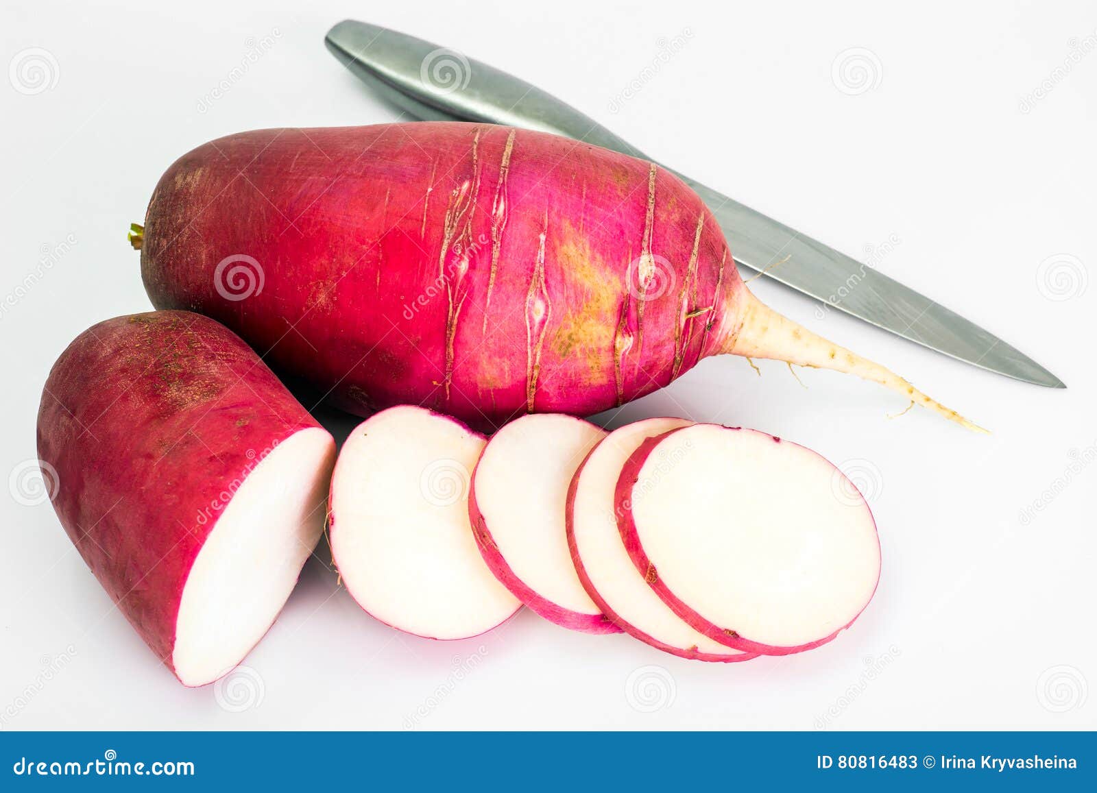 Daikon Popular Japanese Root Vegetable Stock Image Image of healthy