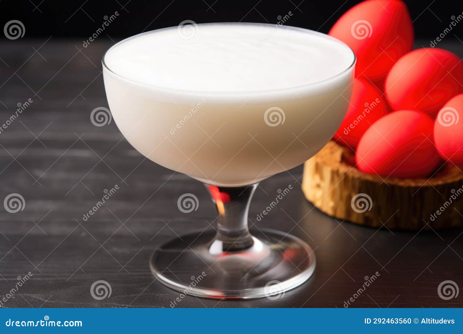 Daiquiri Cocktail with Frothy Egg White Top Stock Photo Image of