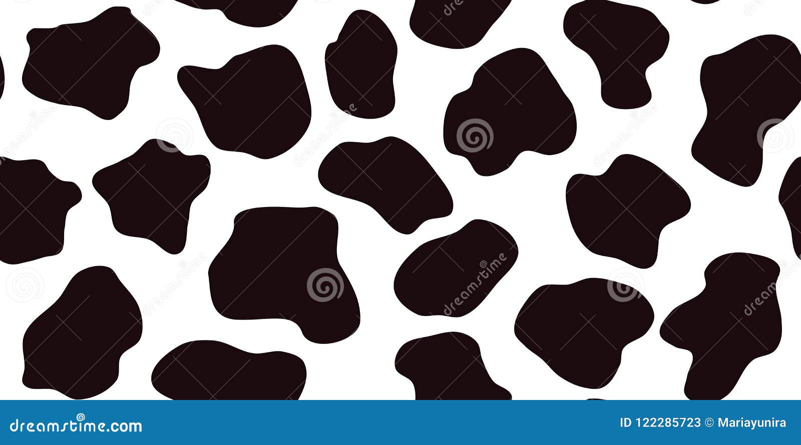 Cow hide seamless pattern Holstein cattle texture Cow skin pattern with  smooth black and white texture Dalmatian dog stains print Black spots  background Animal skin template Vector illustration 8680372 Vector Art at