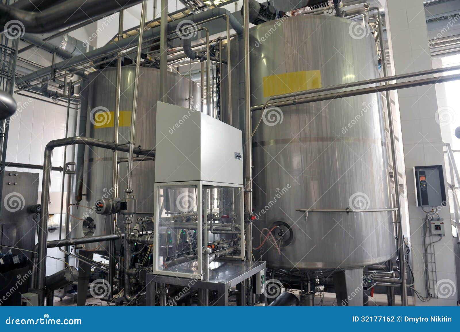 Dairy industry stock photo. Image of pipeline, steel 32177162