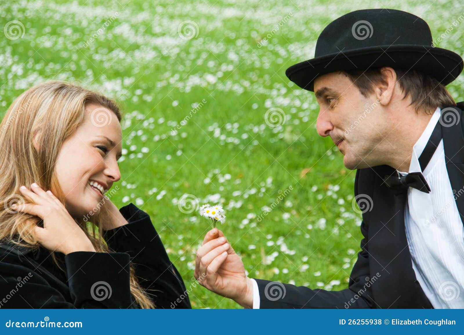 Daisies for you stock photo. Image of couple, happiness 26255938