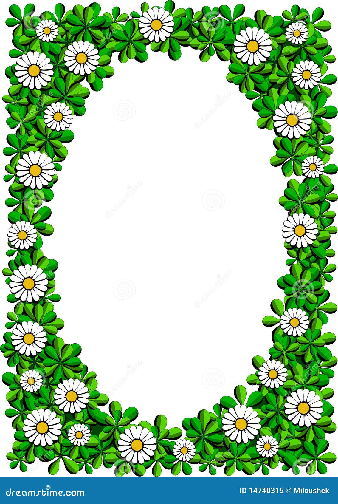 Daisy Cartoon Background Stock Image 14740297