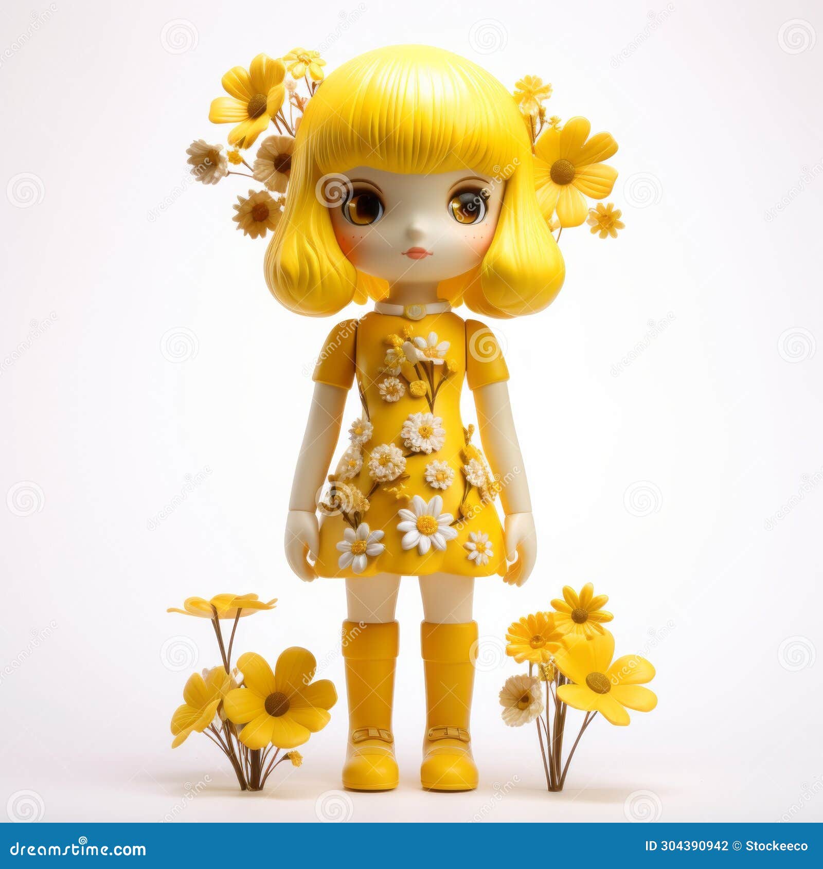 Daisy: a Detailed Dark Yellow Vinyl Toy with Flower Power Stock  Illustration - Illustration of design, high: 304390942