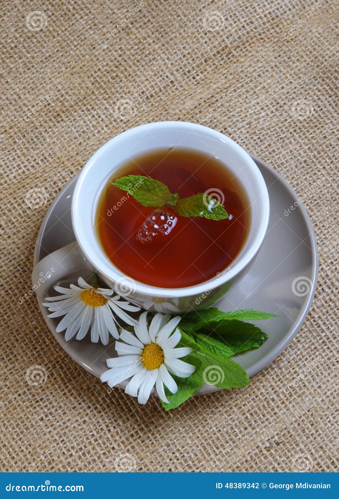 Daisy tea stock photo. Image of health, food, herbal 48389342