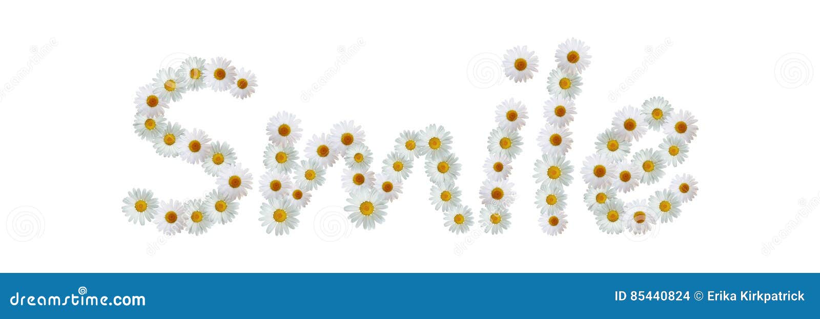 Daisy Word Smile stock illustration. Illustration of natural 85440824