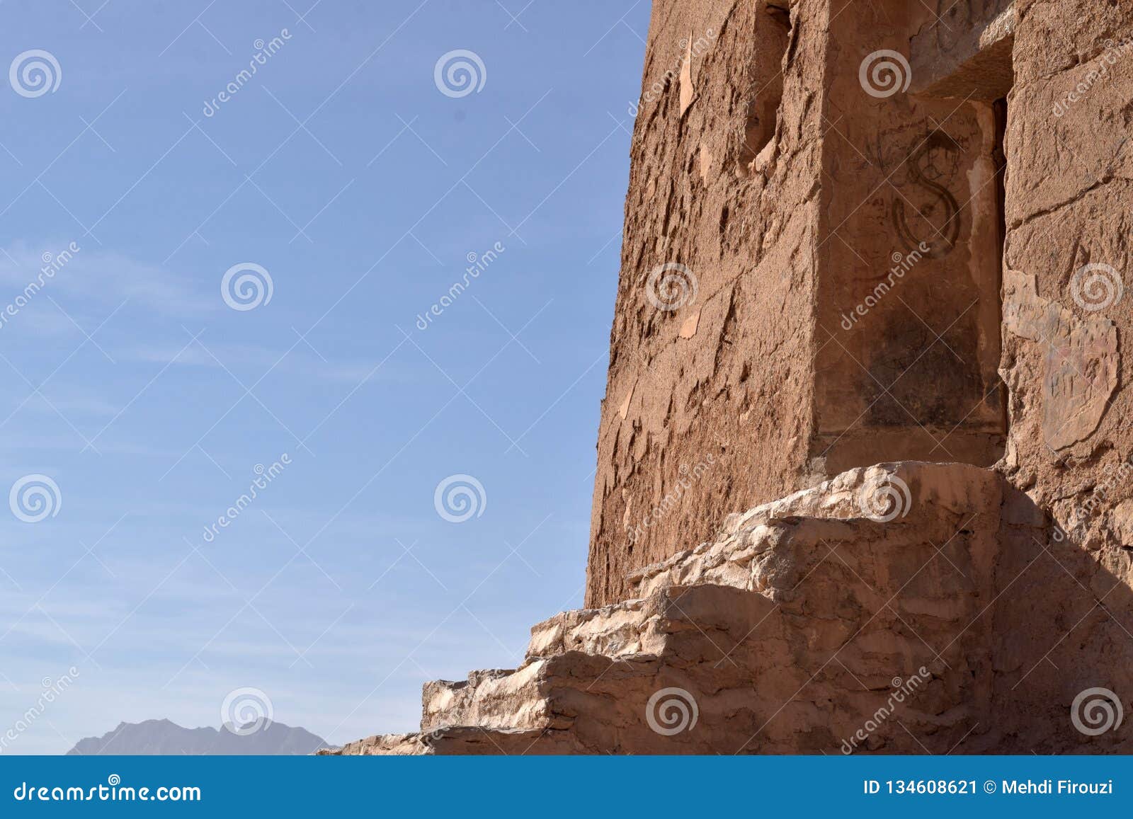 a dakhma or tower of silence in yazd, iran