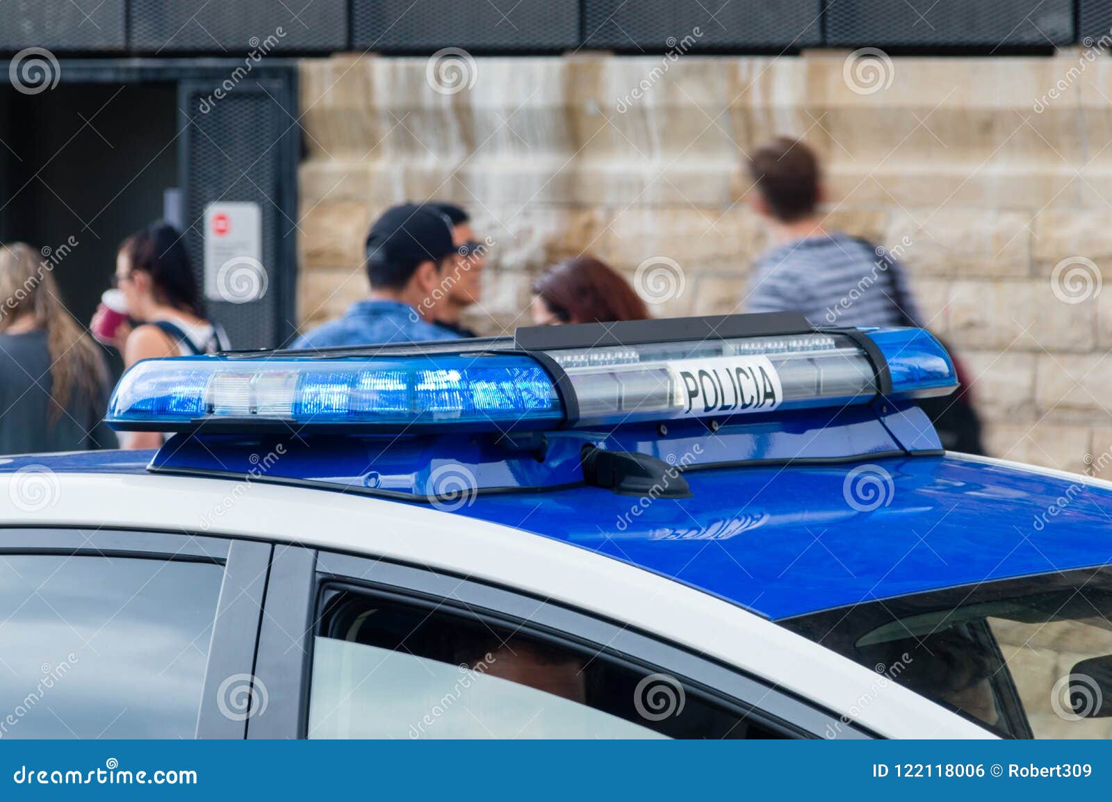 lint Riet Tijdreeksen Daklicht Op De Politiewagen Van Spanje De Blauwe Verlichting Van Het  Noodsituatievoertuig Redactionele Foto - Image of politie, spanje: 122118006