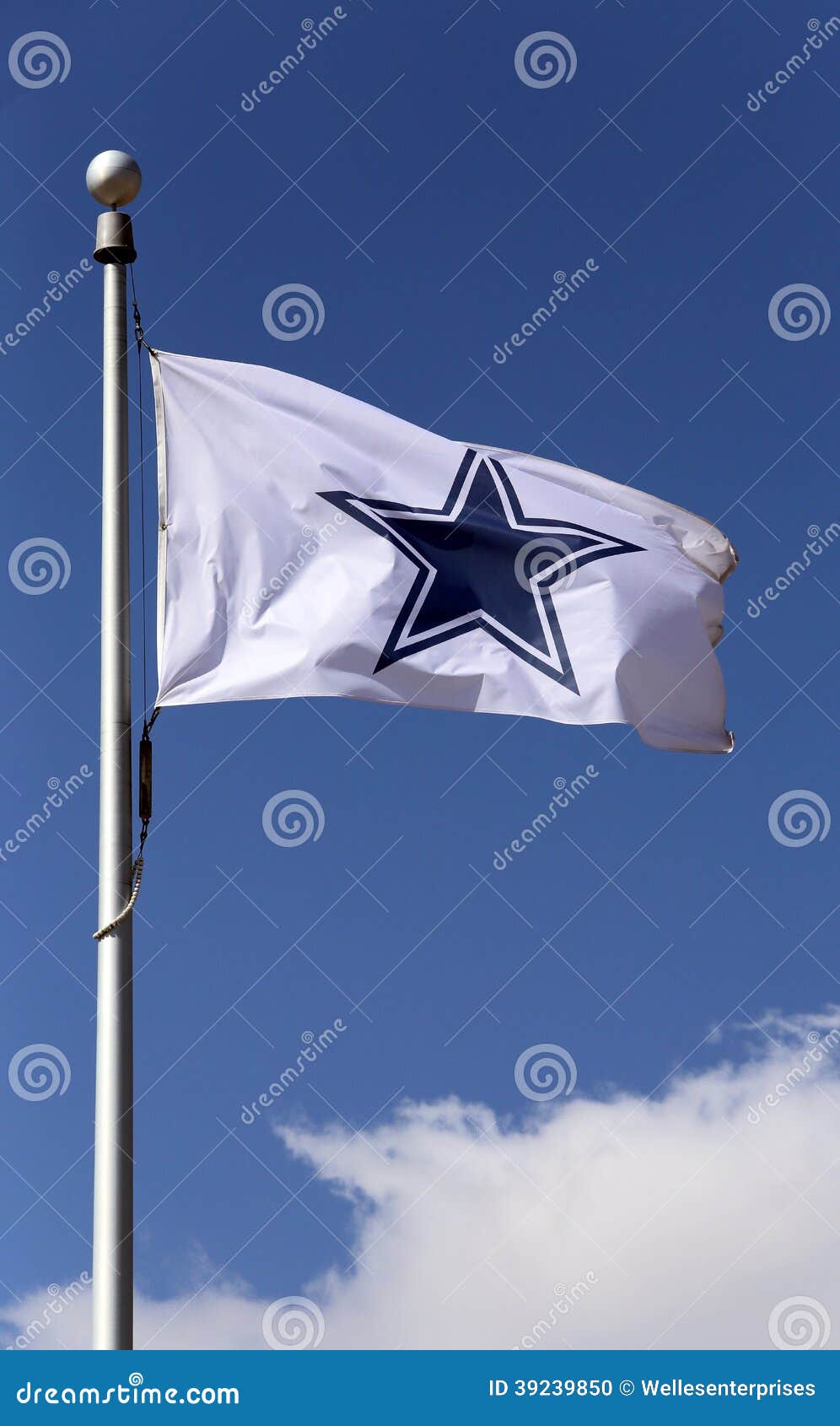 Dallas Cowboys Flag image éditorial. Image du onduler 39239850