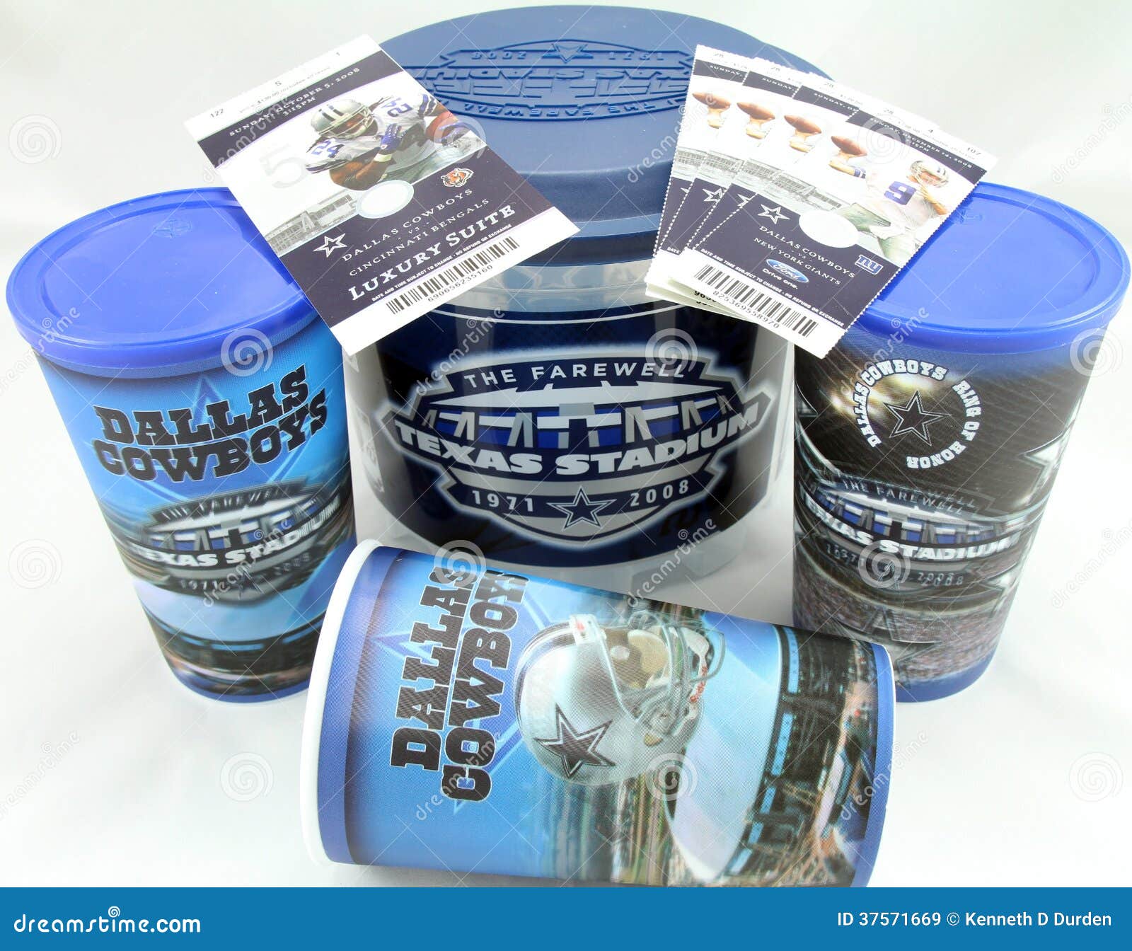 Dallas Cowboys Memorabilia immagine stock editoriale. Immagine di