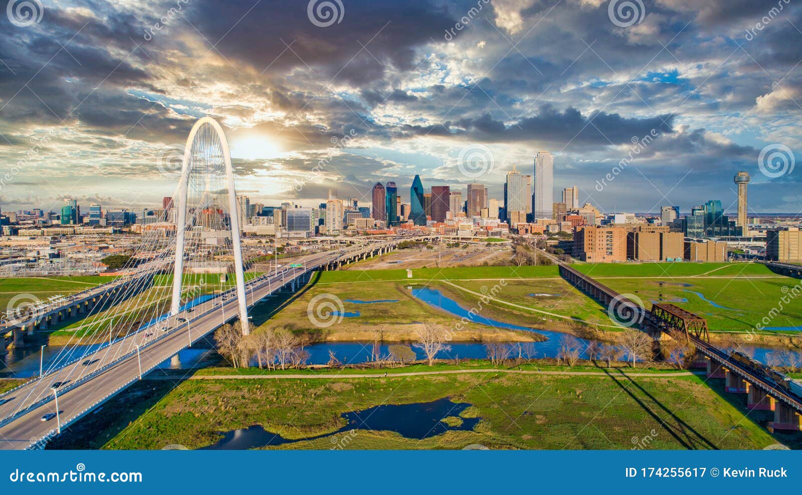 dallas texas tx downtown drone skyline aerial