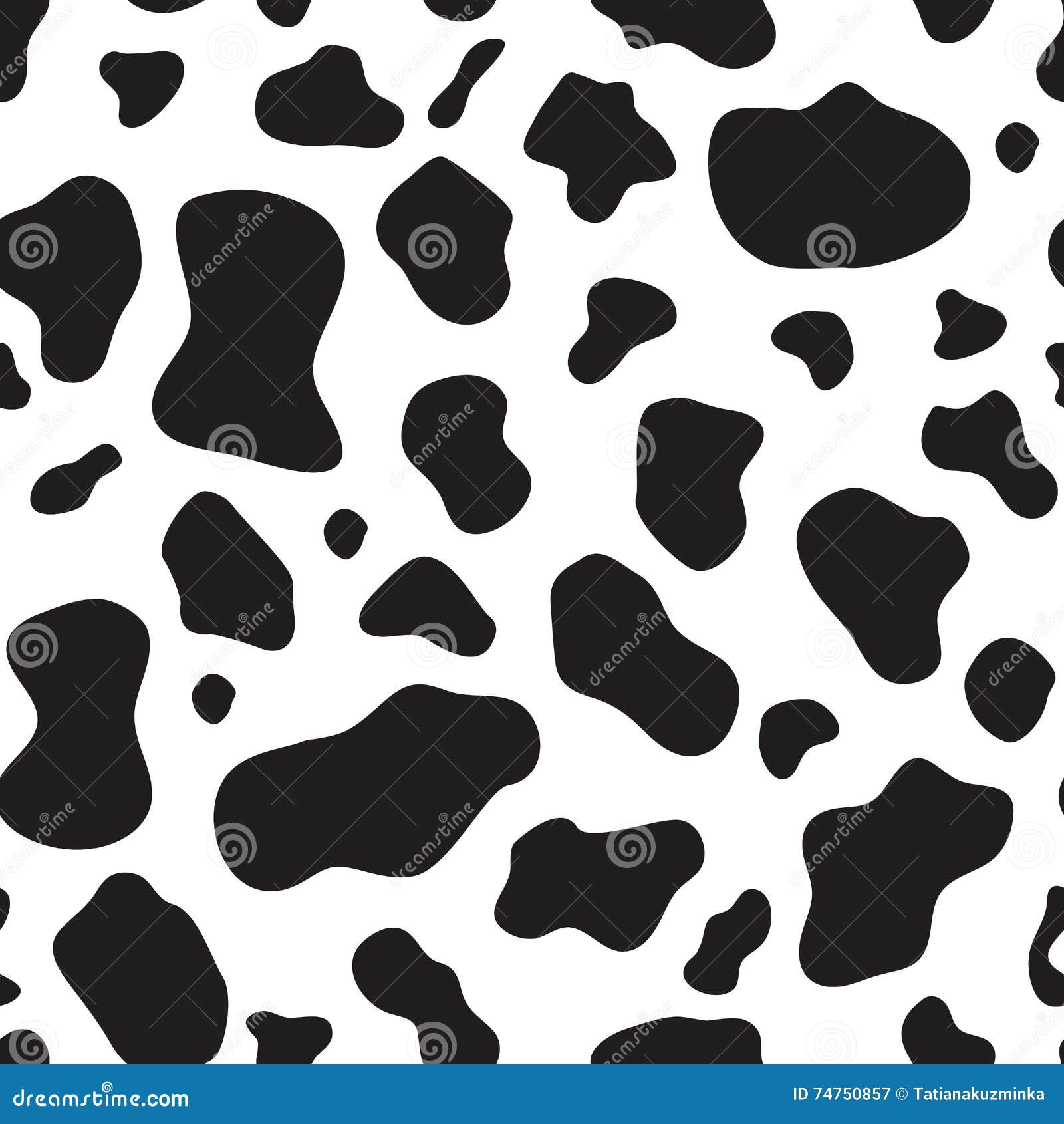 Dalmatian Vector Pattern Spotted Background Stock Vector