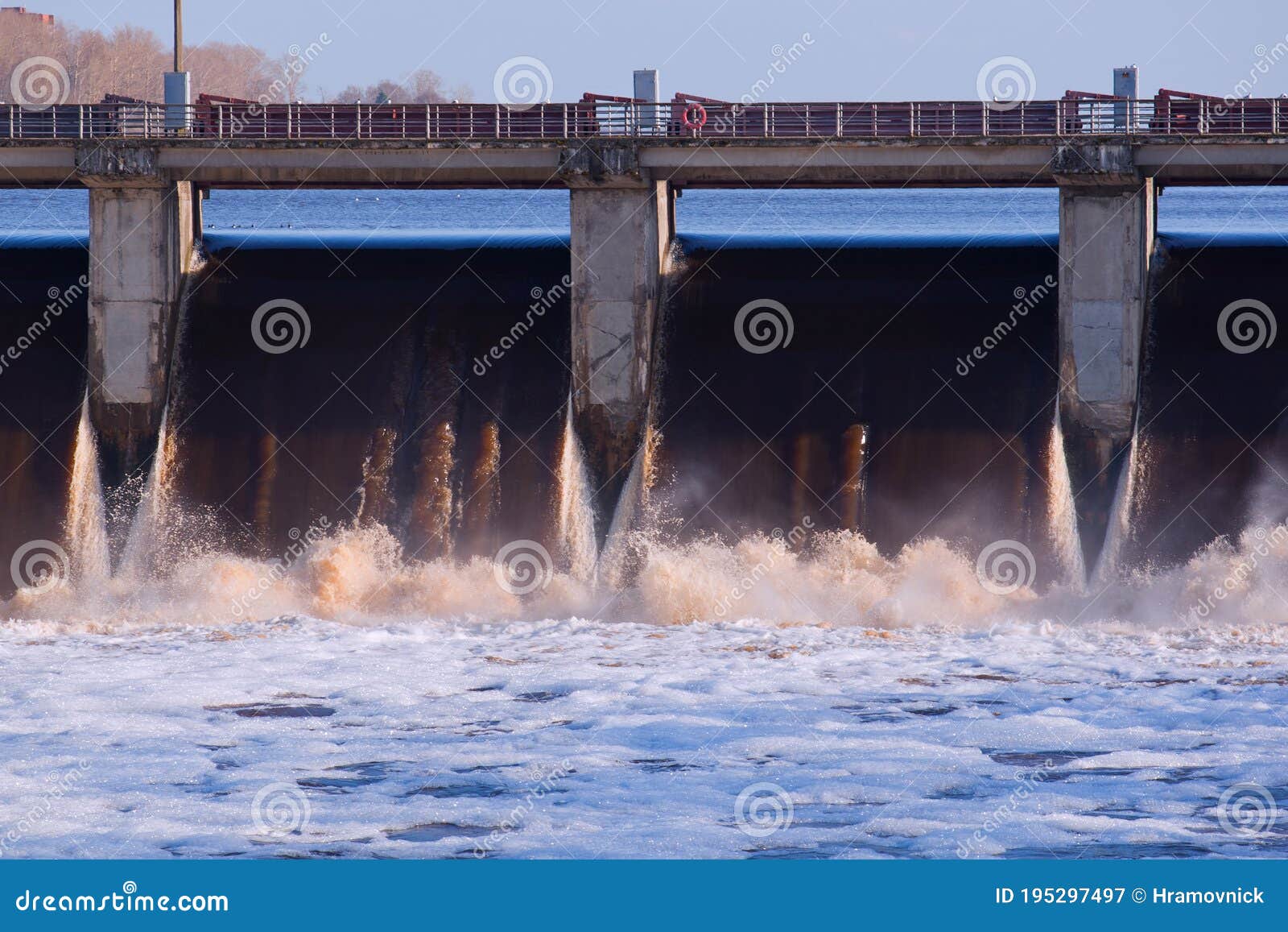 Dam. Hydraulic Structure. Industrial Infrastructure Facility Stock Image Image of level