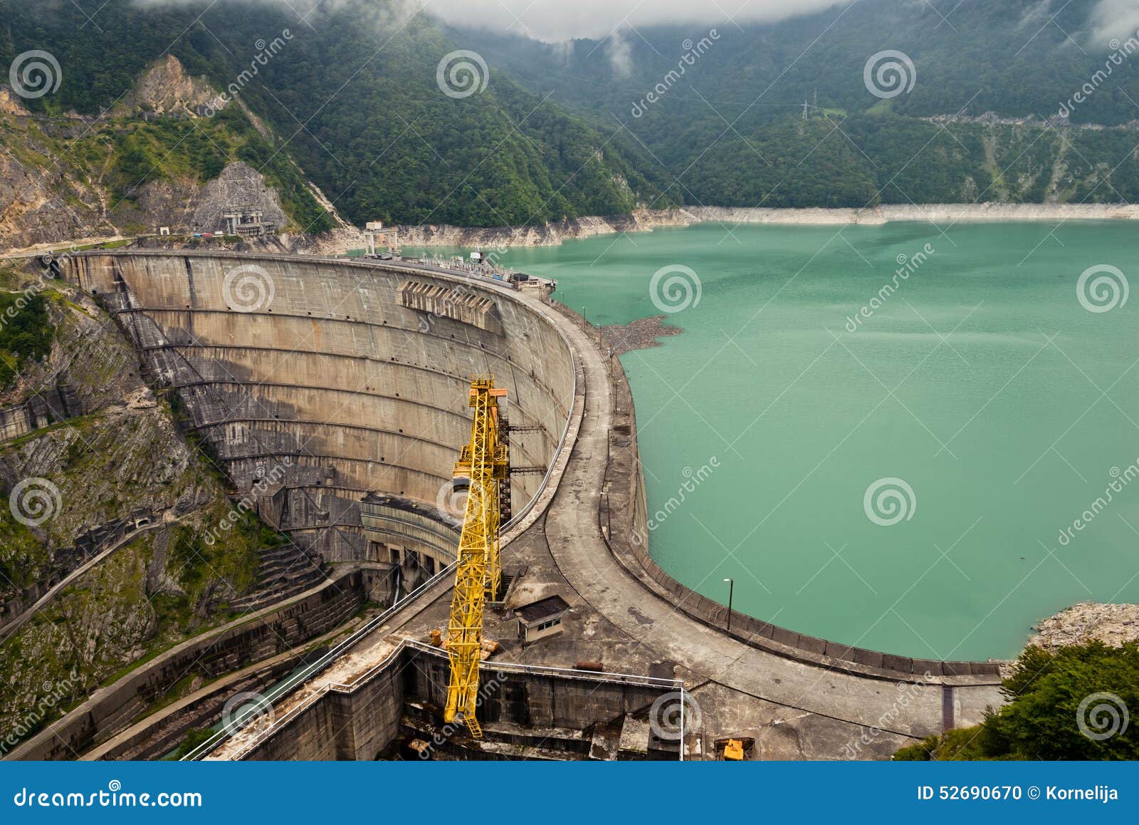 The Dam on the Inguri River in Stock Photo Image of
