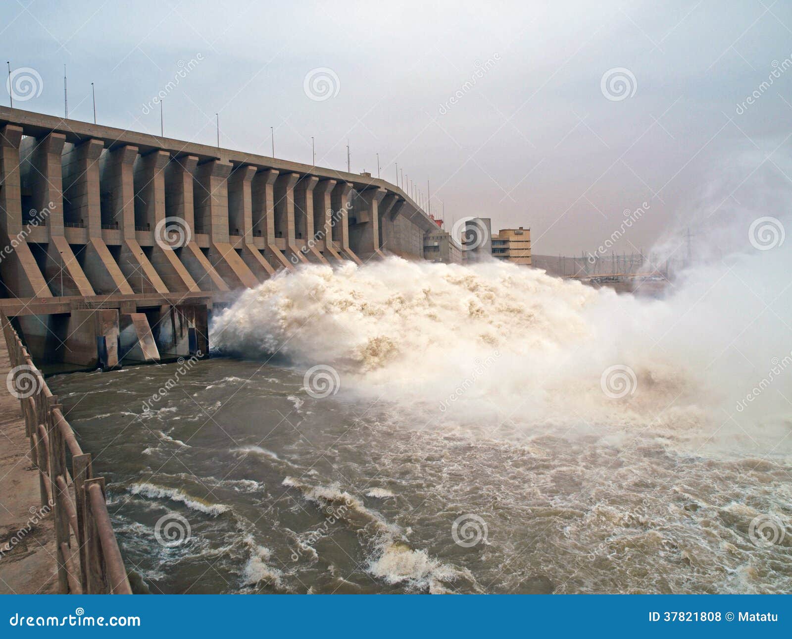 dam of the merowe hydroelectric power station