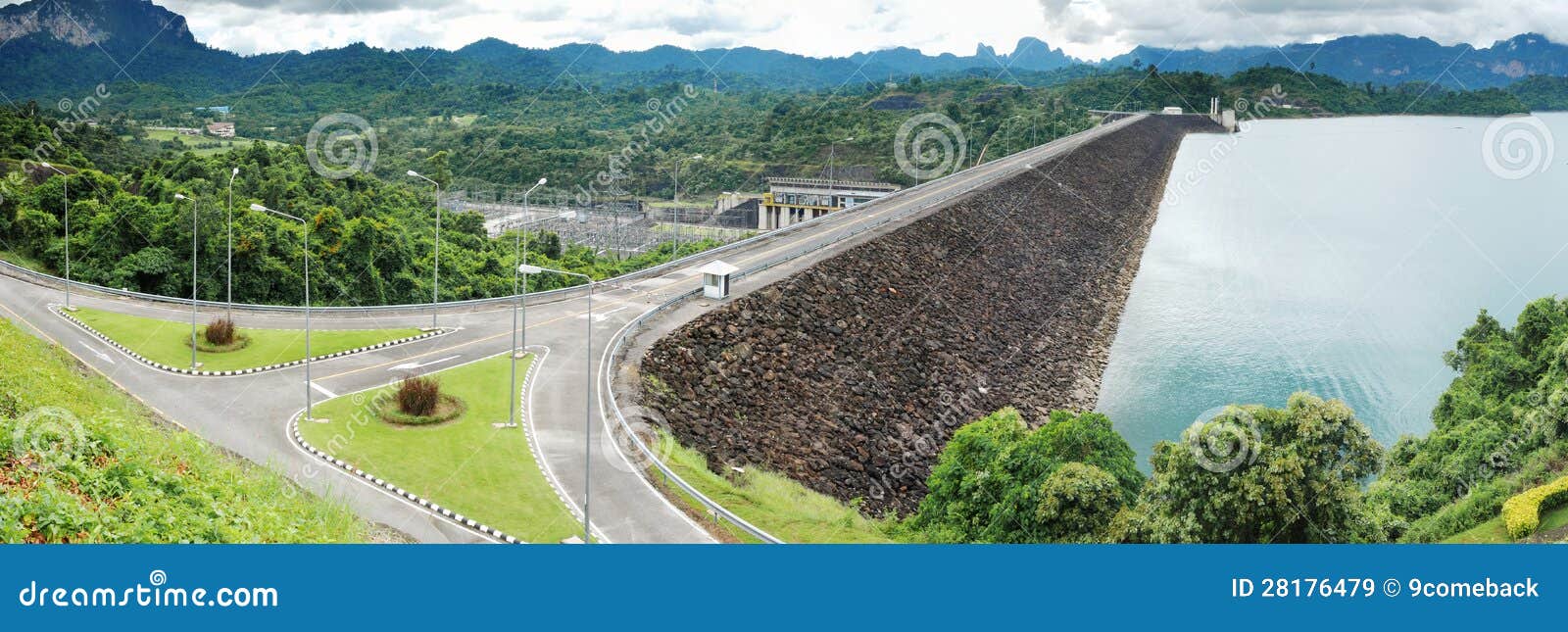 Dam in Thailand stock image. Image of hydro, electric 28176479