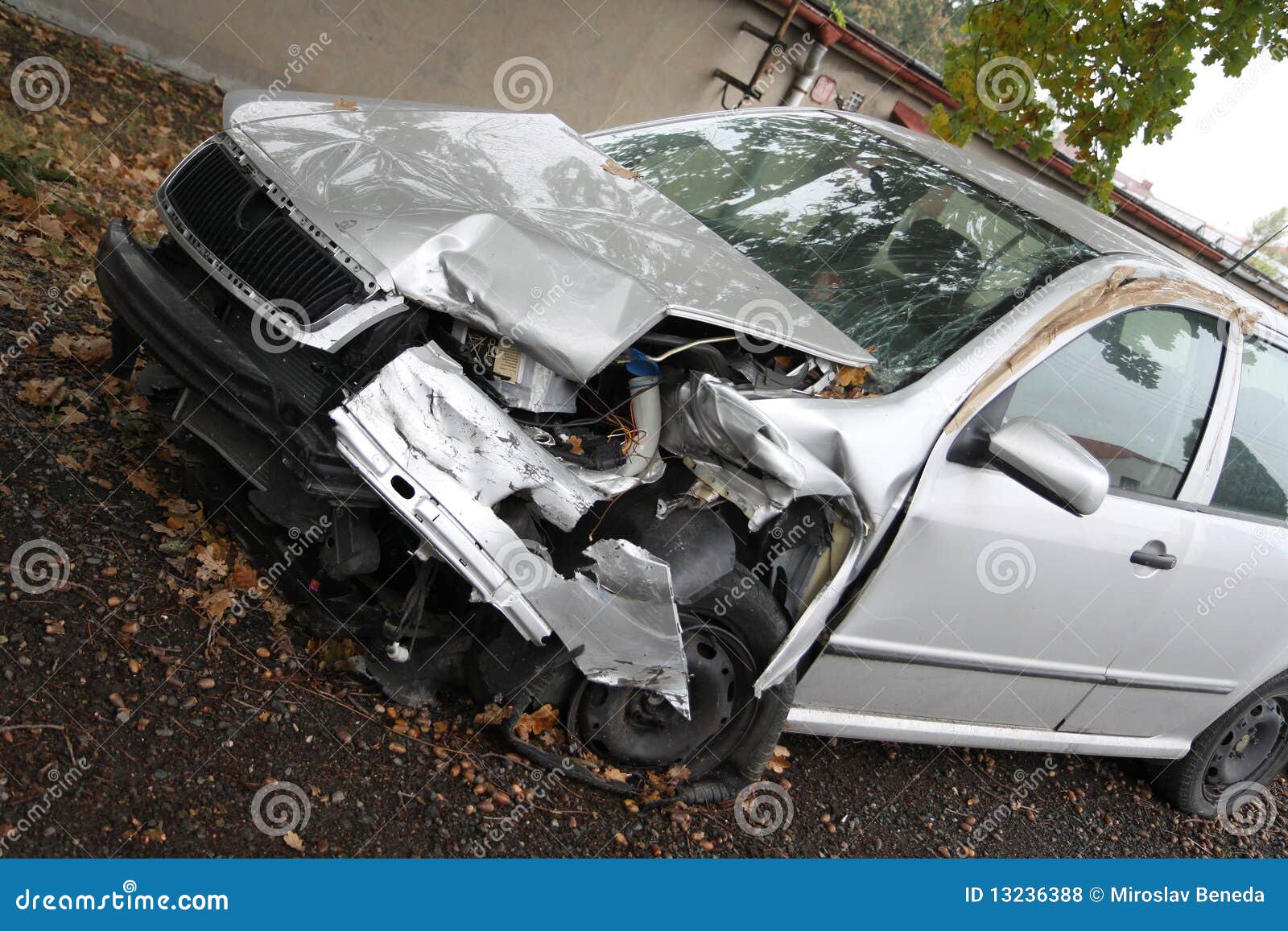 Damage car stock photo. Image of deformation, auto, bumper 13236388