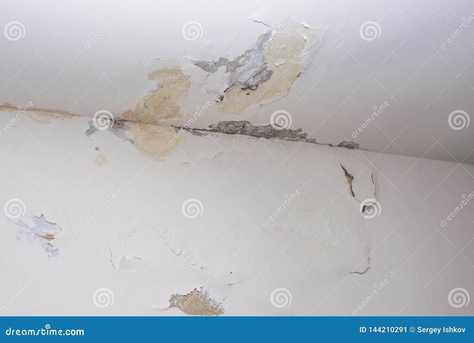 Damage Ceiling From Water Pipelines Leakage Housing Problem