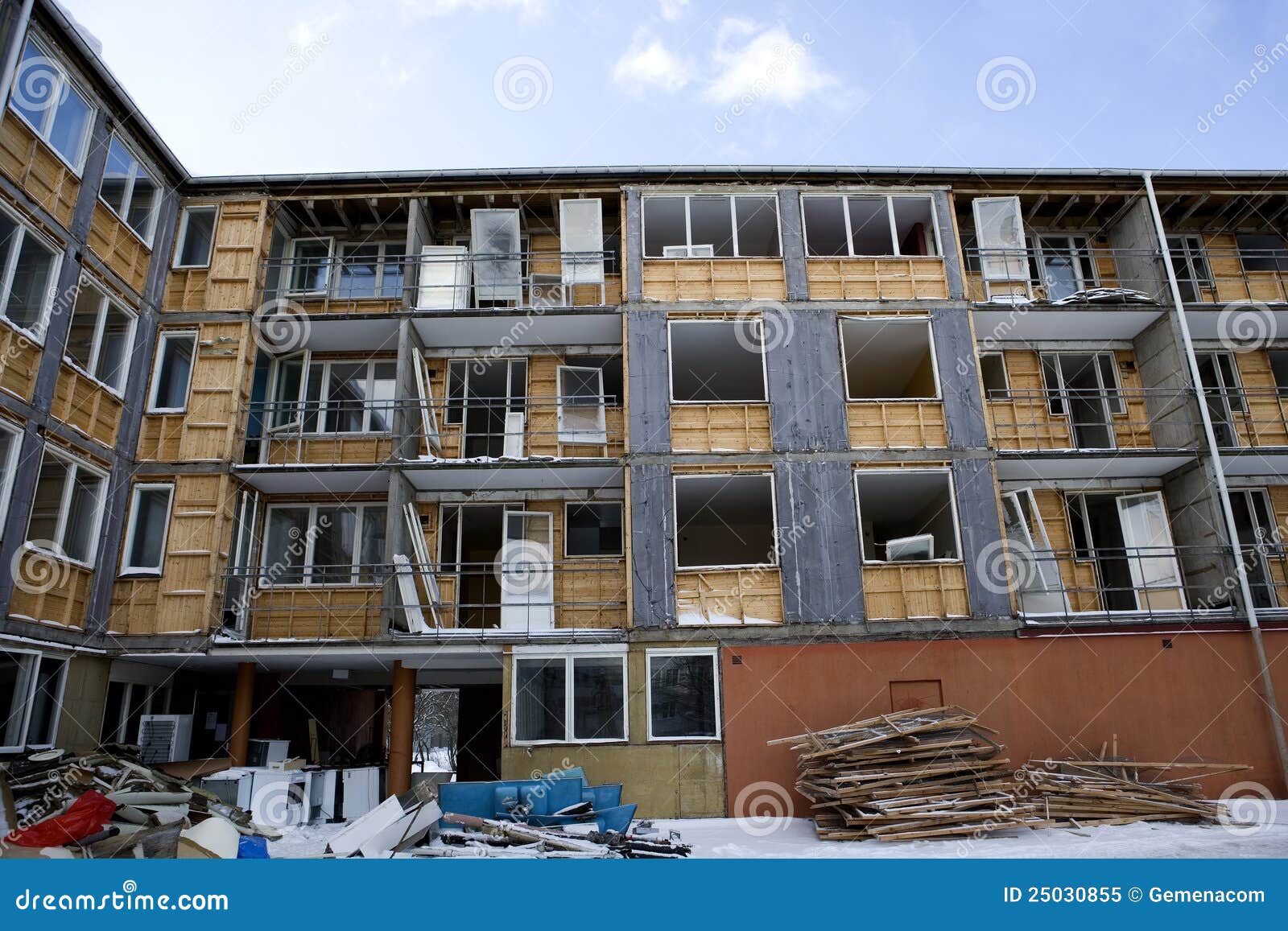 Damaged apartment stock image. Image of life, damaged 25030855