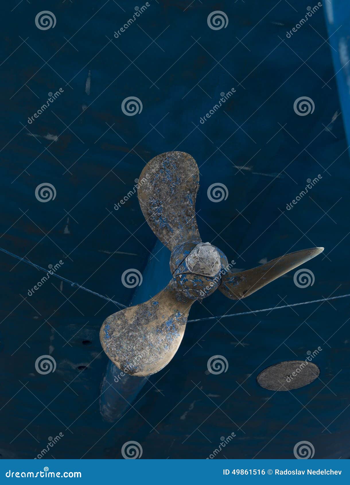 Damaged boat propeller stock photo. Image of propeller 49861516
