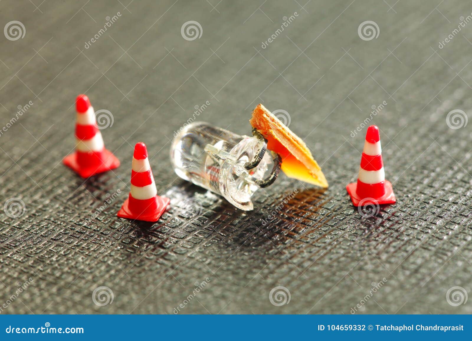 Damaged and Broken Led Light Bulb. Stock Photo Image of ecology