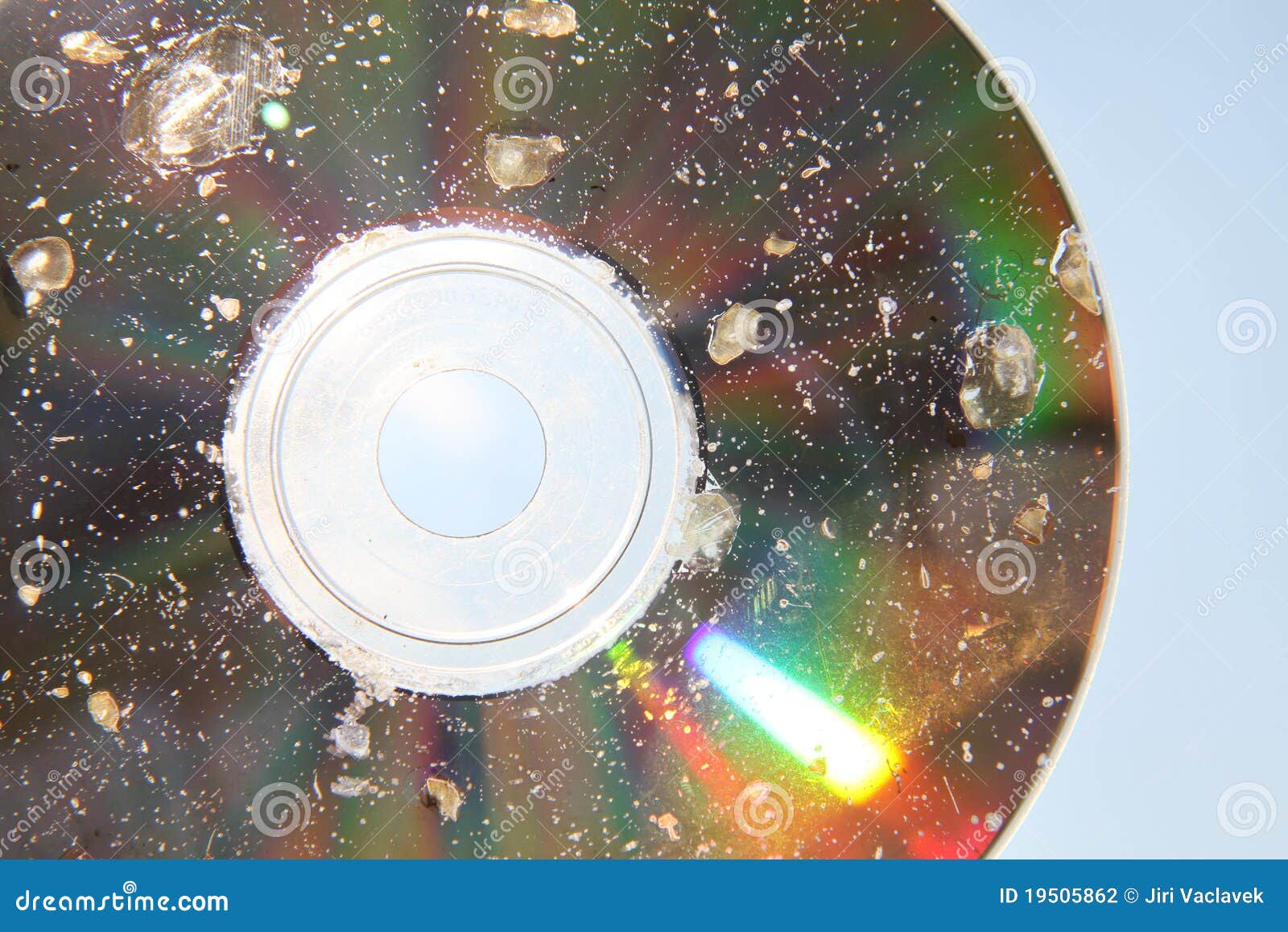 Damaged CD stock photo. Image of microwave, microwaved 19505862