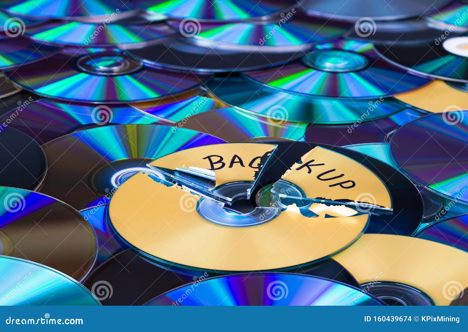 Damaged Compact Disc. Secure Backup and Disposal of Digital Personal