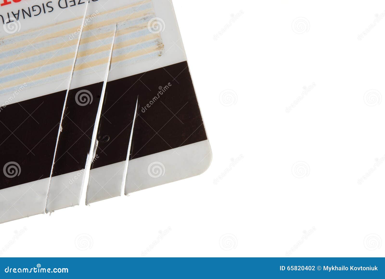 The damaged credit card stock photo. Image of bankruptcy 65820402