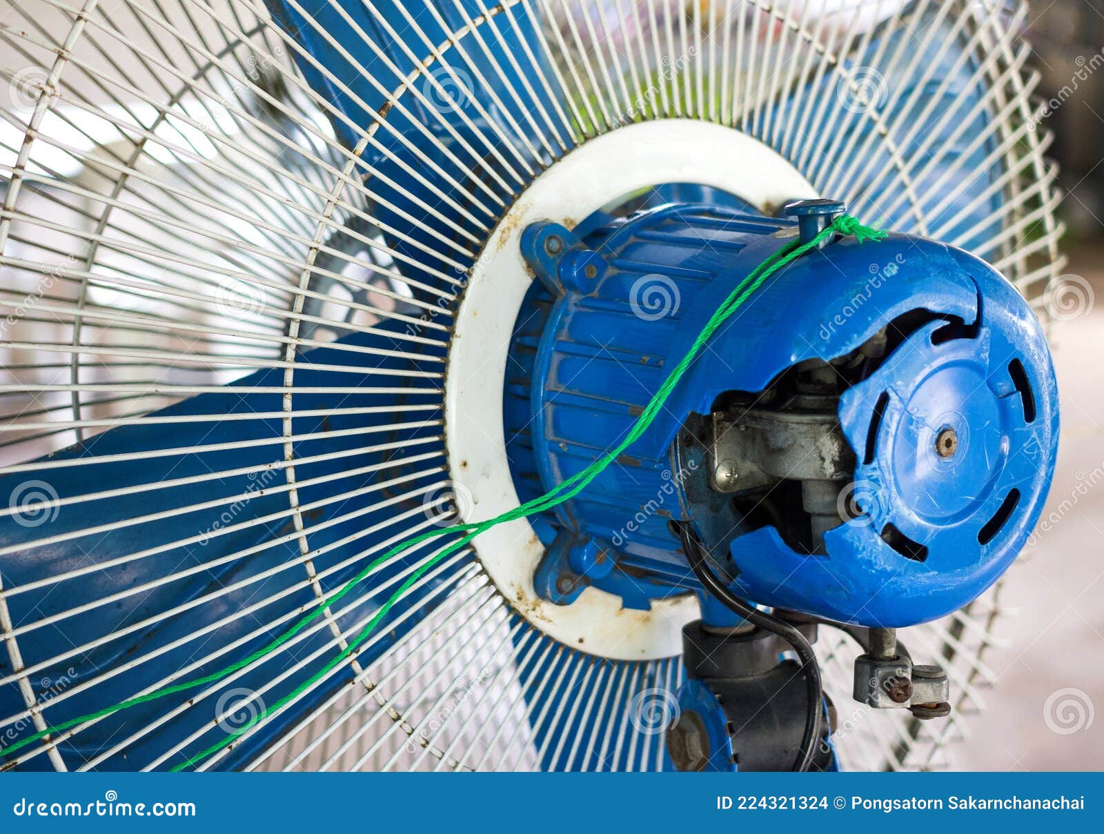 Damaged Plastic Cover Electric Fan Stock Photo Image of electric