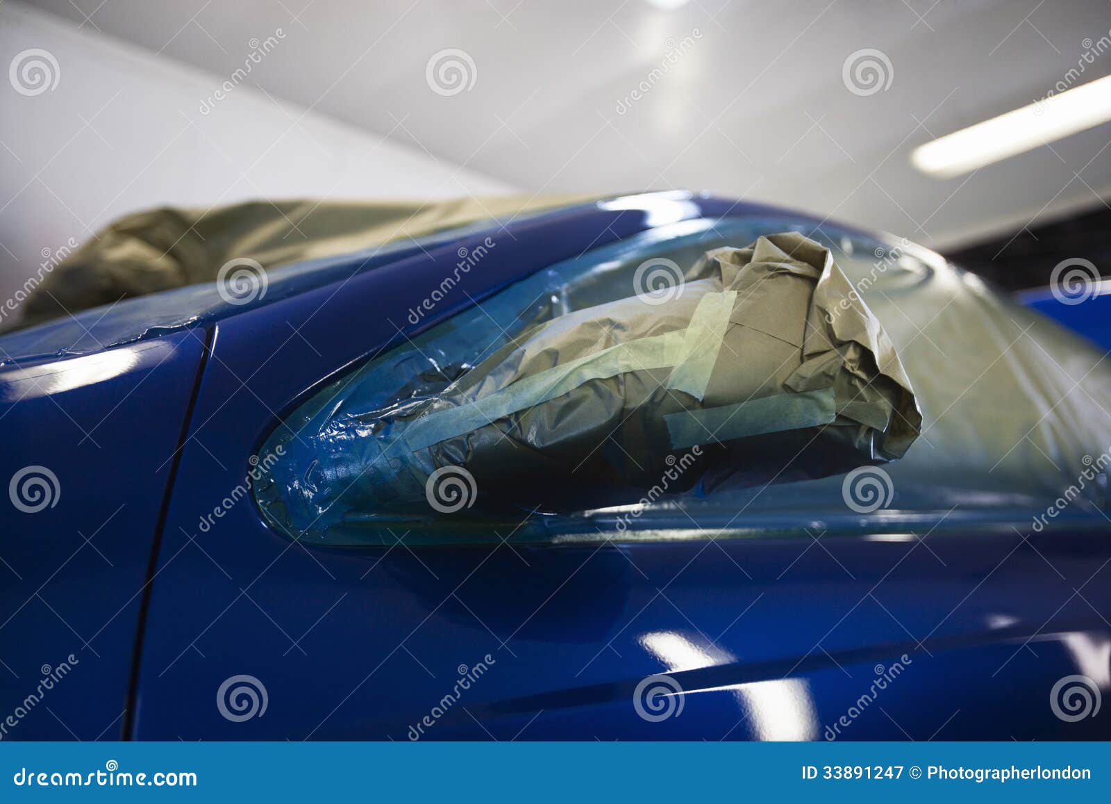 Damaged Headlight of Car stock image. Image of deformation 33891247