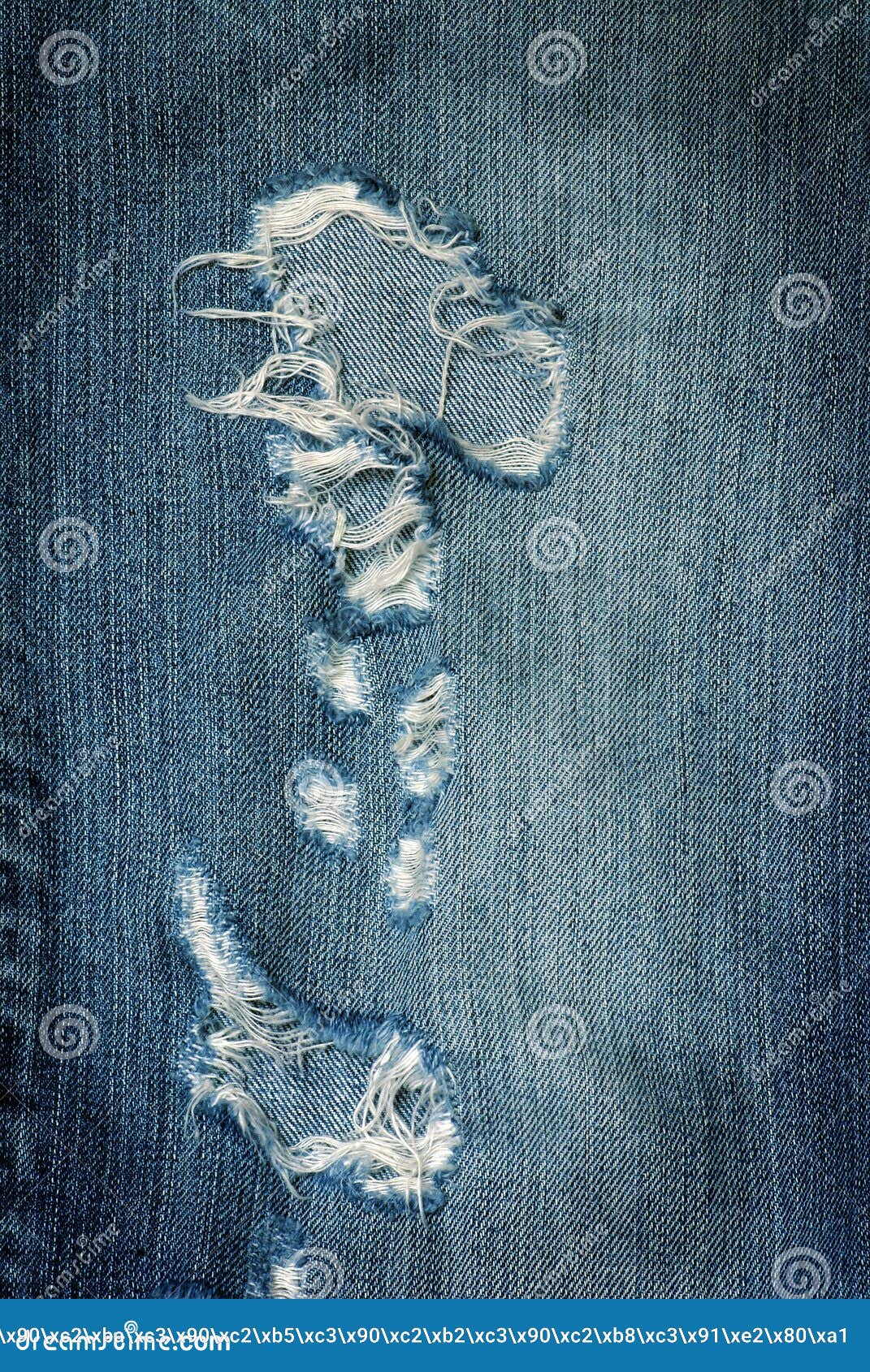 damaged jeans