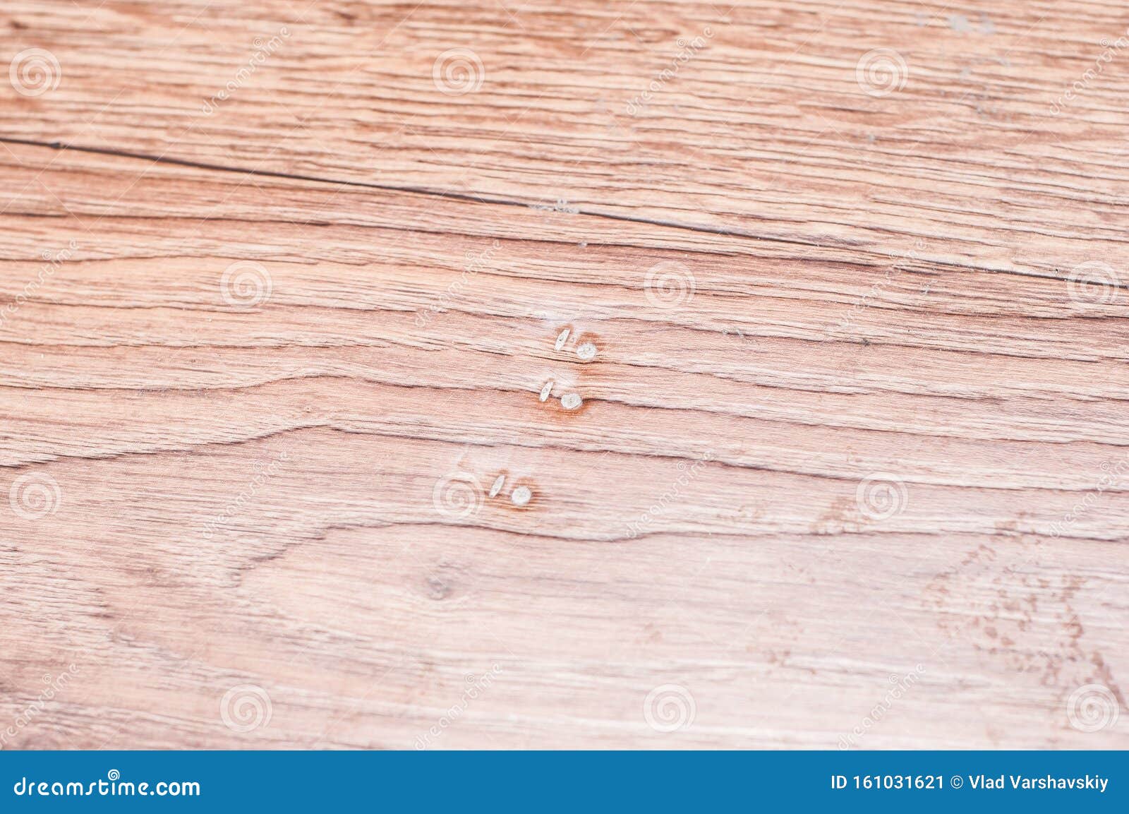 Damaged Linoleum After Repair Dents That Remain Stock Image