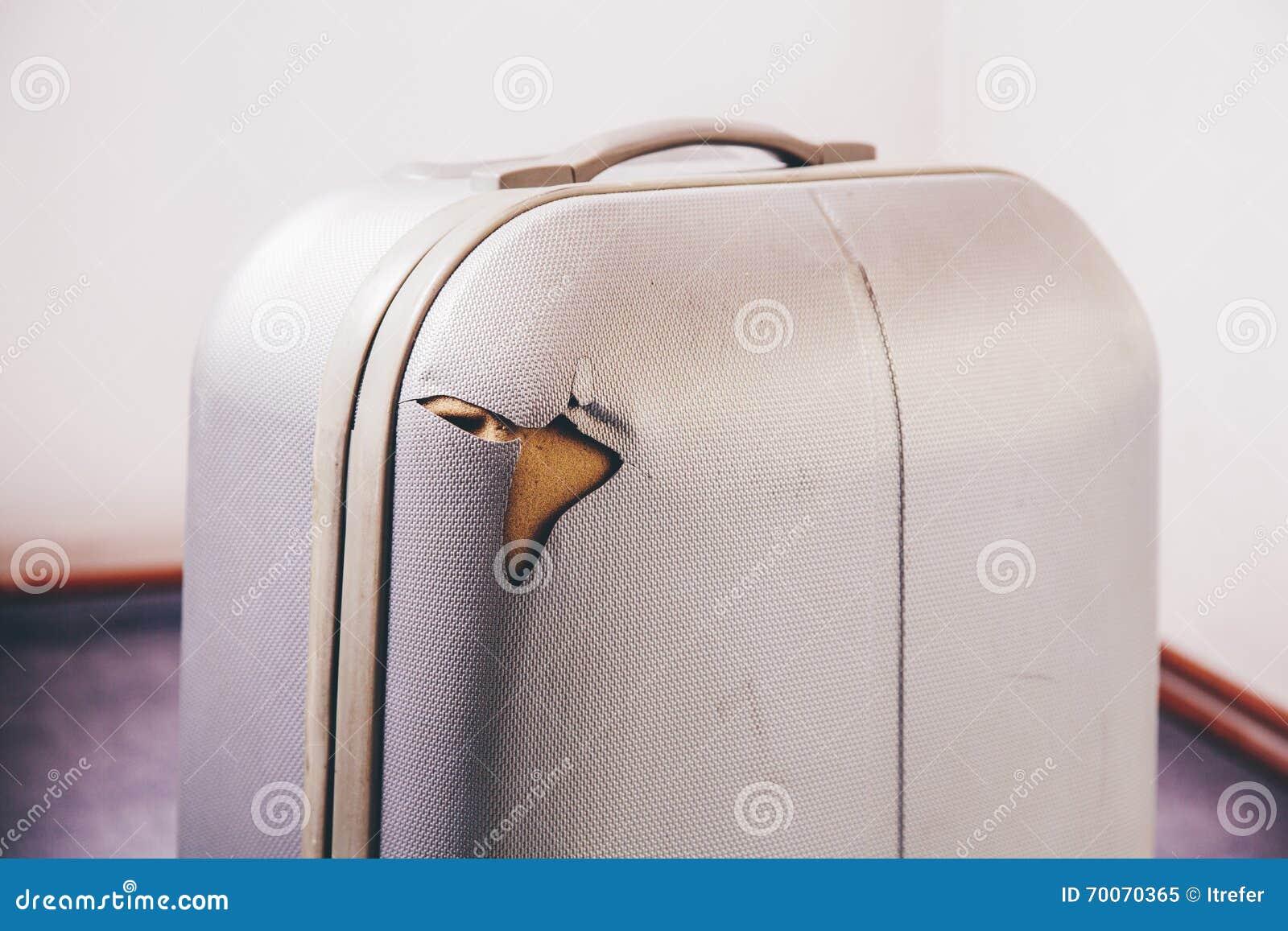 Blue Broken Suitcase Vector & Photo (Free Trial) | Bigstock