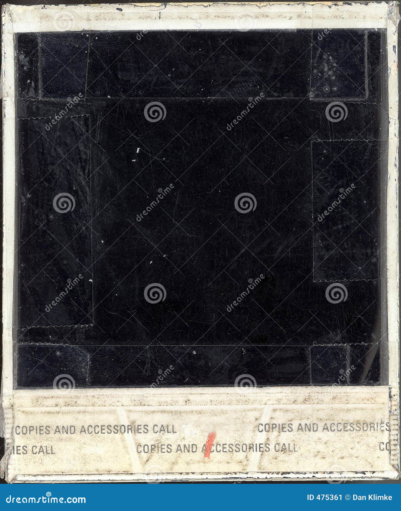 damaged polaroid back