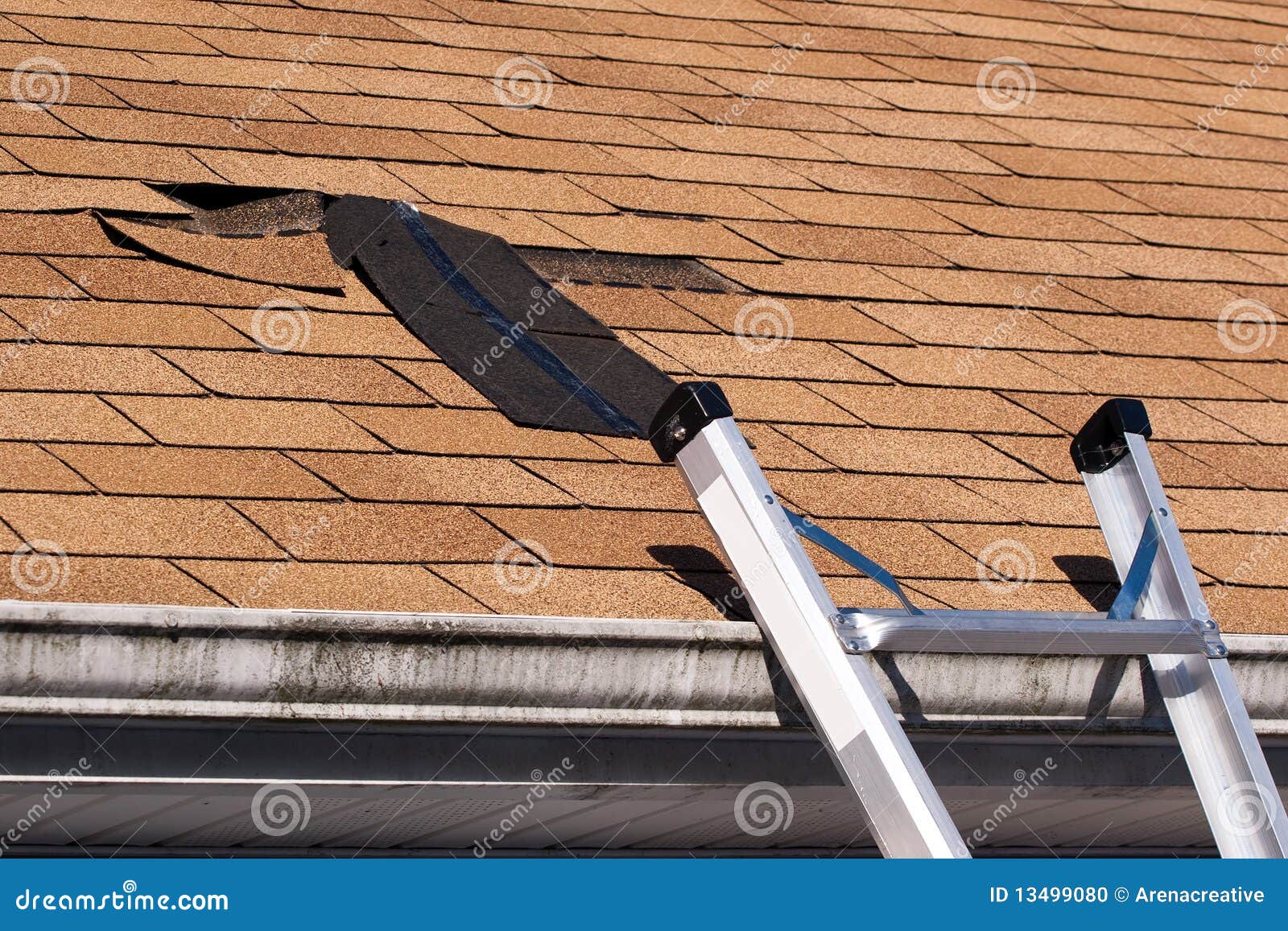damaged roof shingles repair
