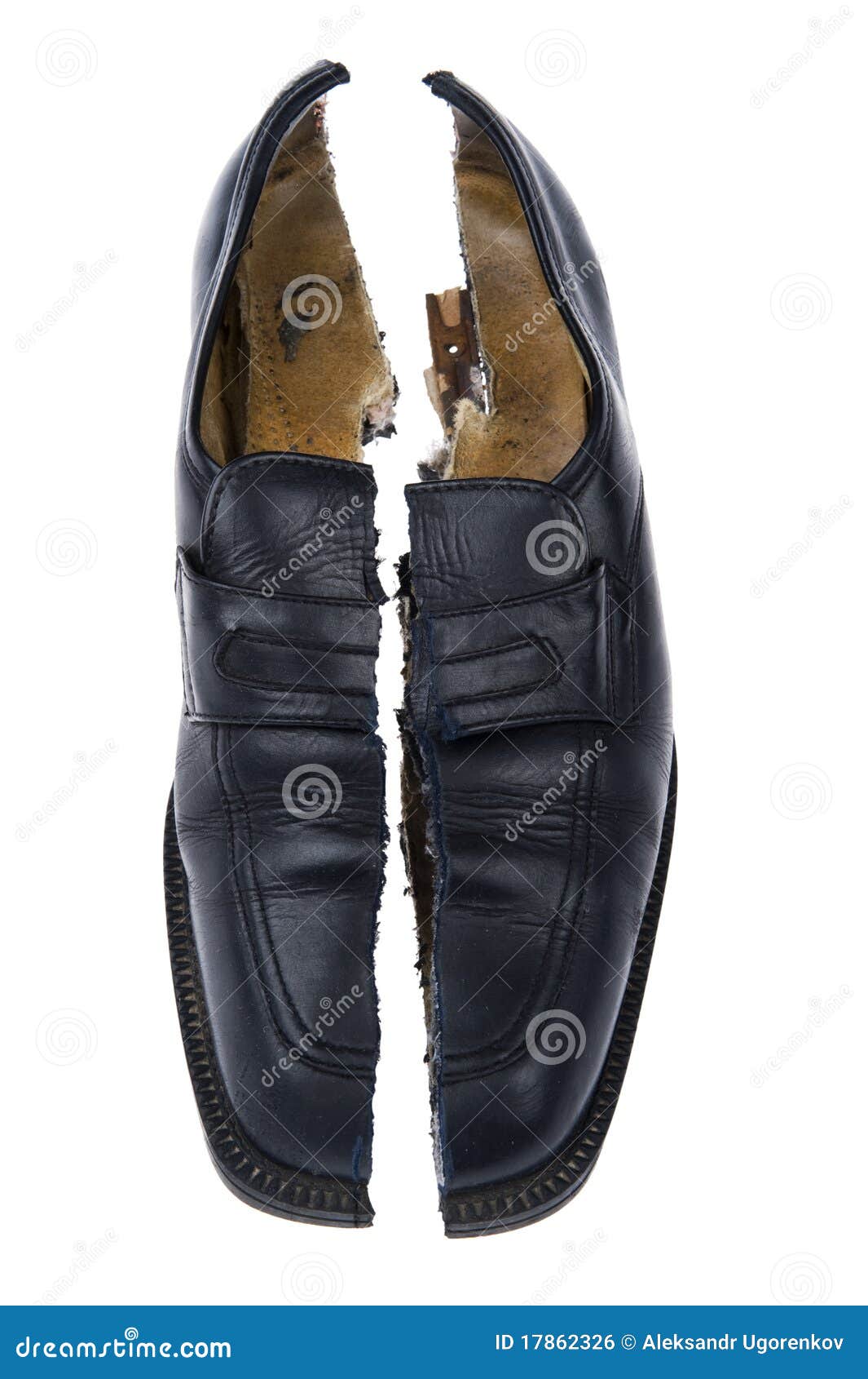 Damaged Shoes Isolated on White Stock Photo Image of damaged, design