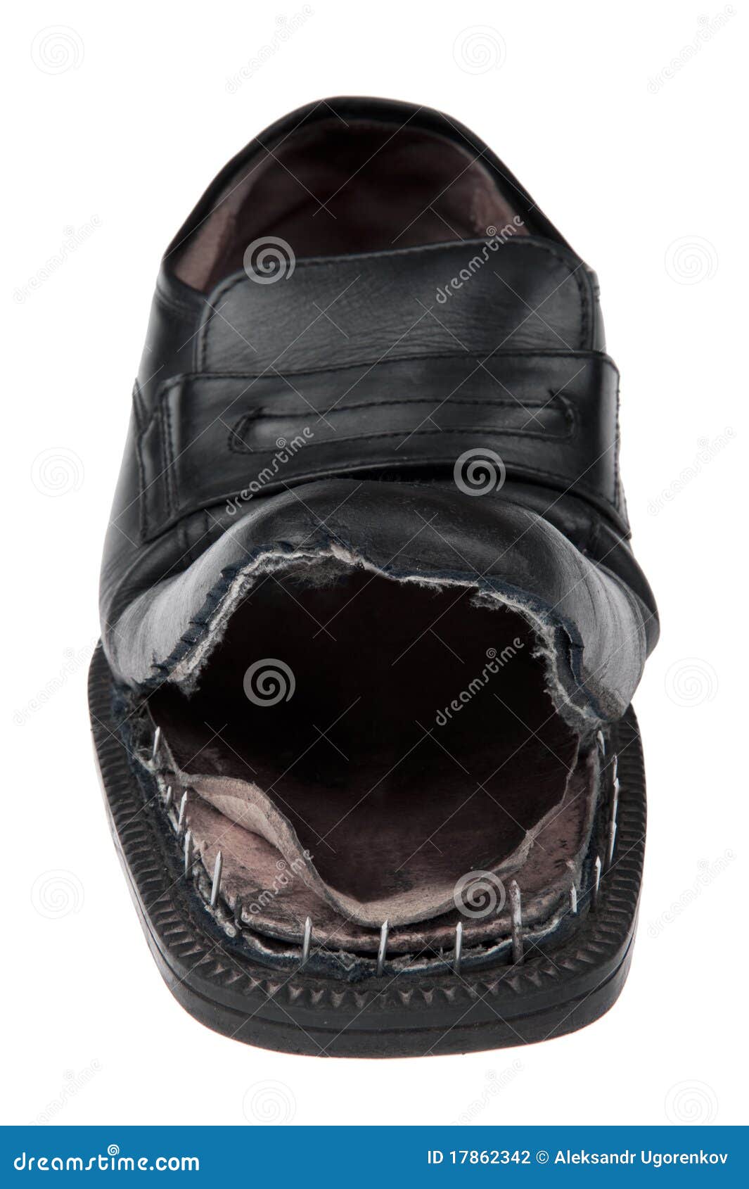 Damaged Shoes On White Background Stock Photo Image 17862342