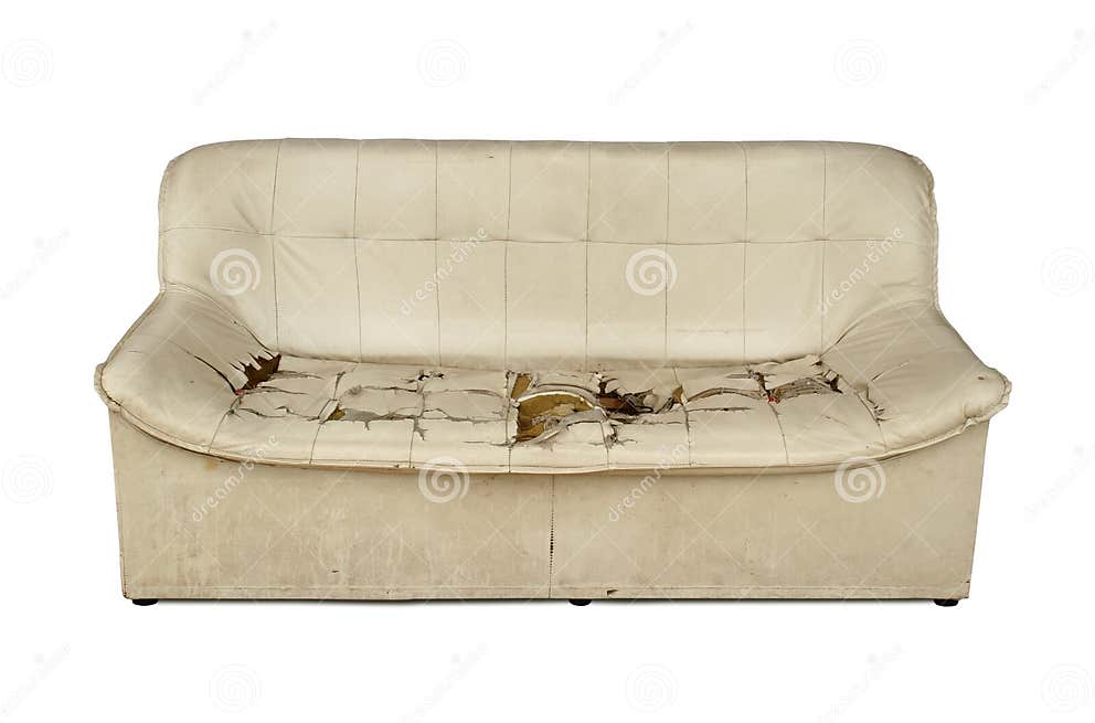 Damaged sofa stock image. Image of dirty, lounge, decorate 225483347