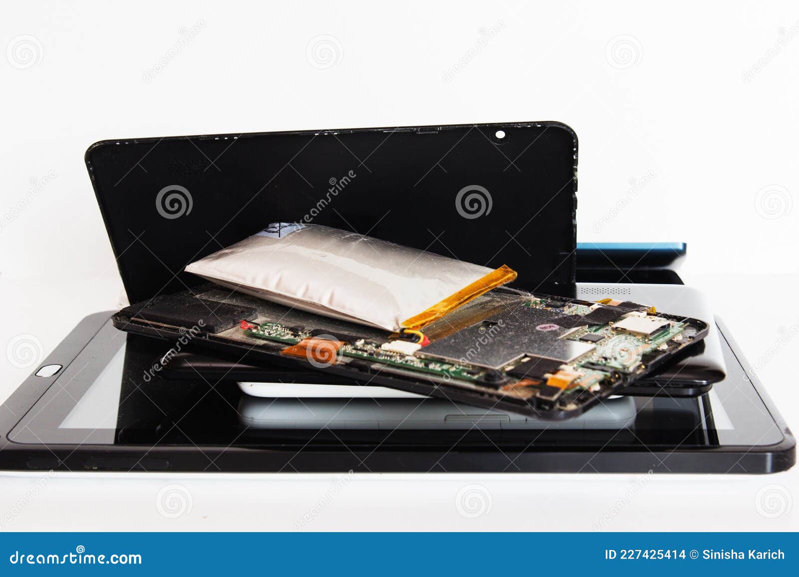 damaged tablets and smartphones