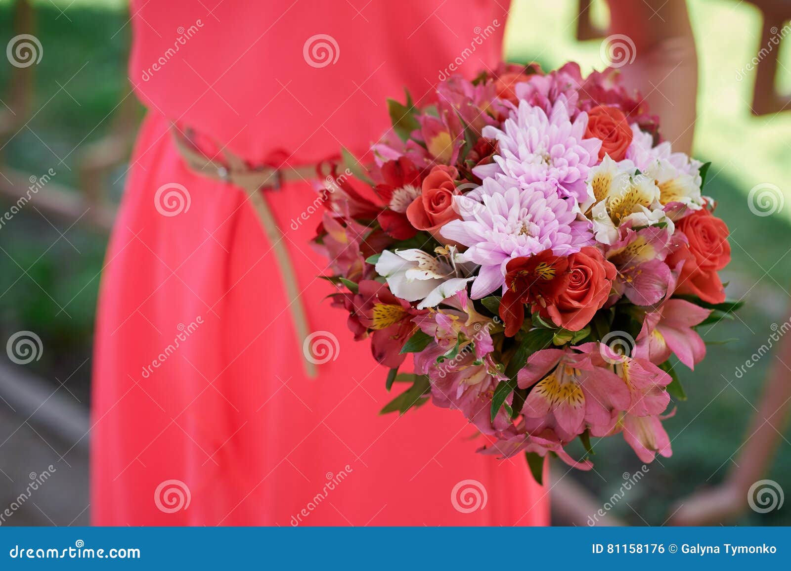 damas de honra vermelho