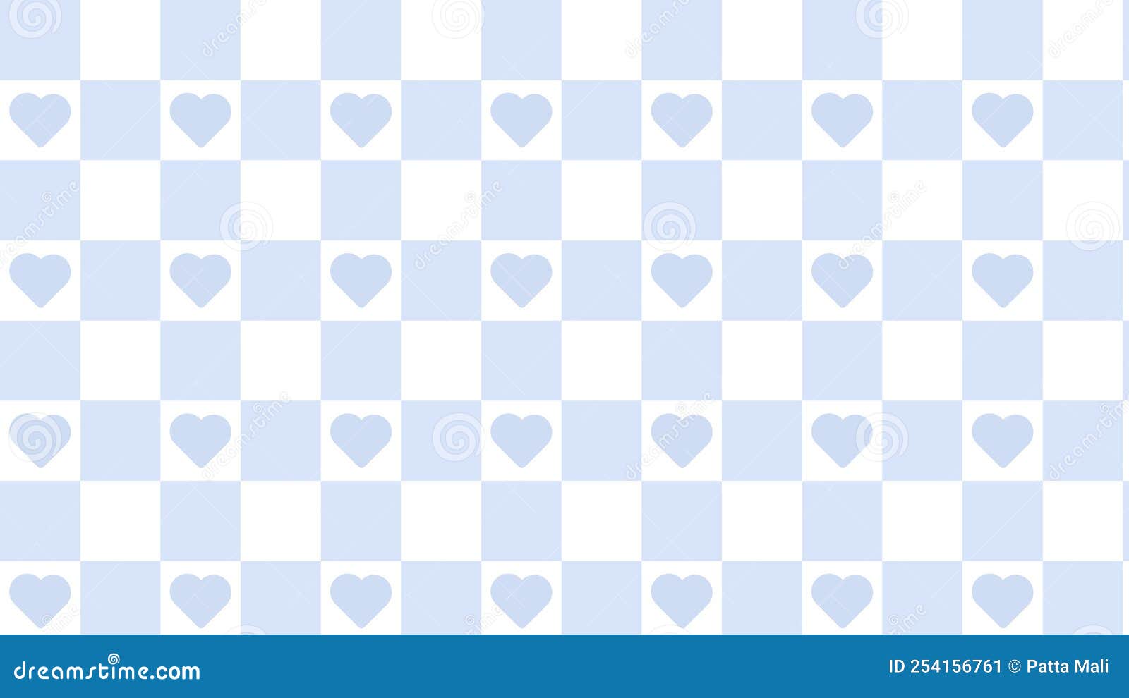 Ilustração de fundo de xadrez de xadrez azul pastel bonito e