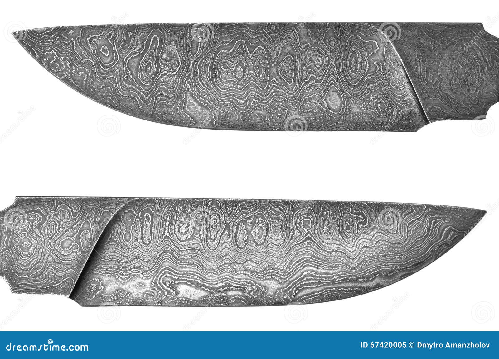 Damascus blade stock image. Image of making, flat 67420005