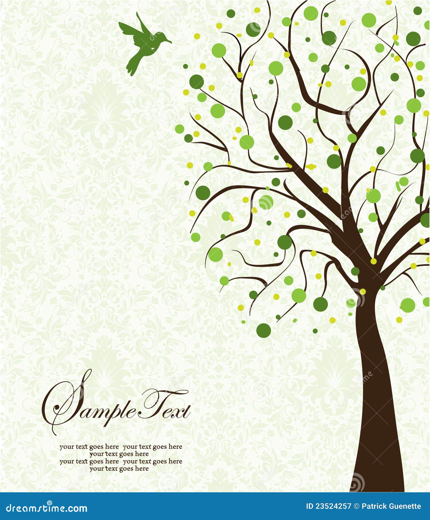 Damask background  stock vector Illustration of 