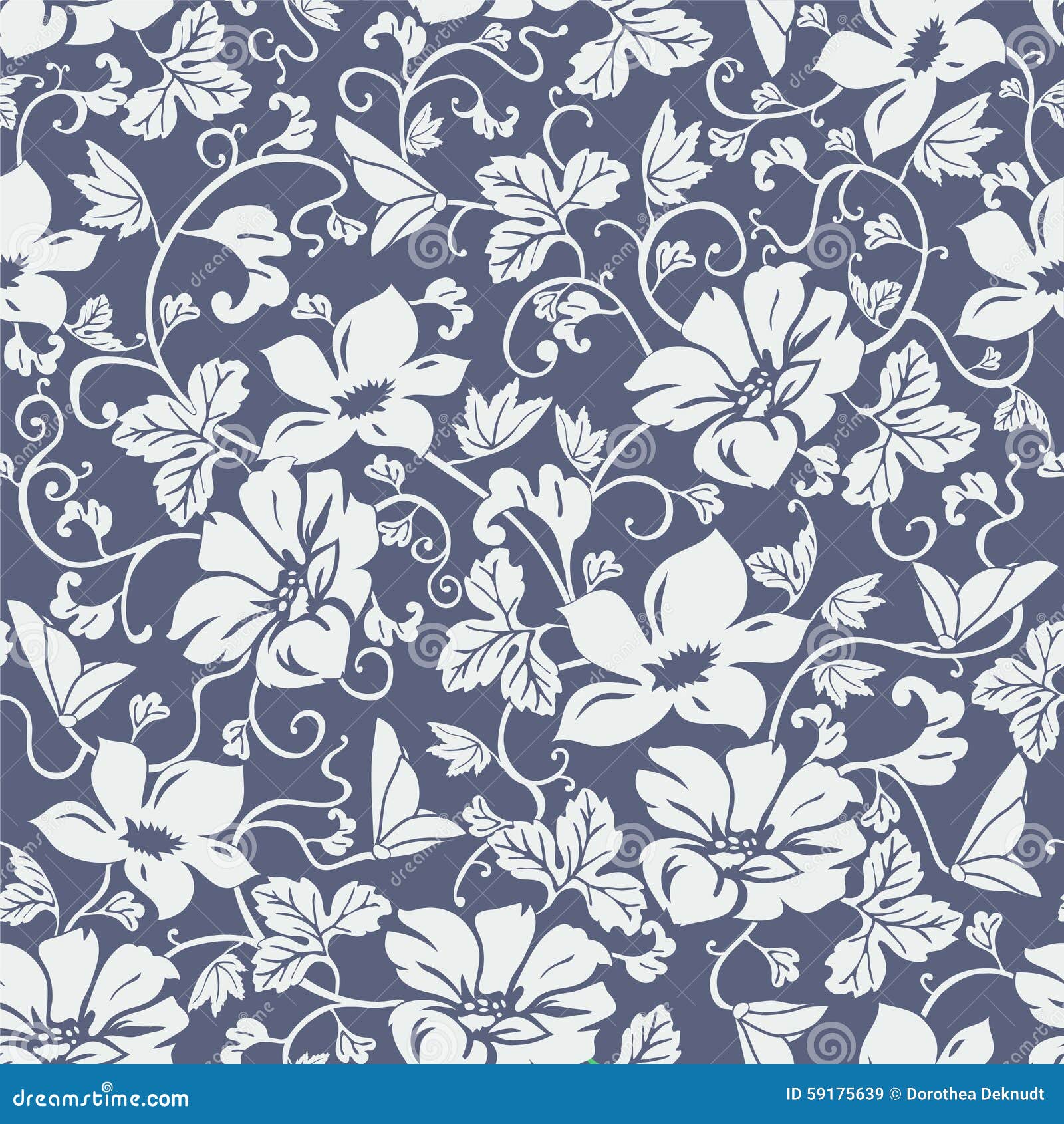 Download Damask Seamless Flower Pattern Vector Stock Vector ...