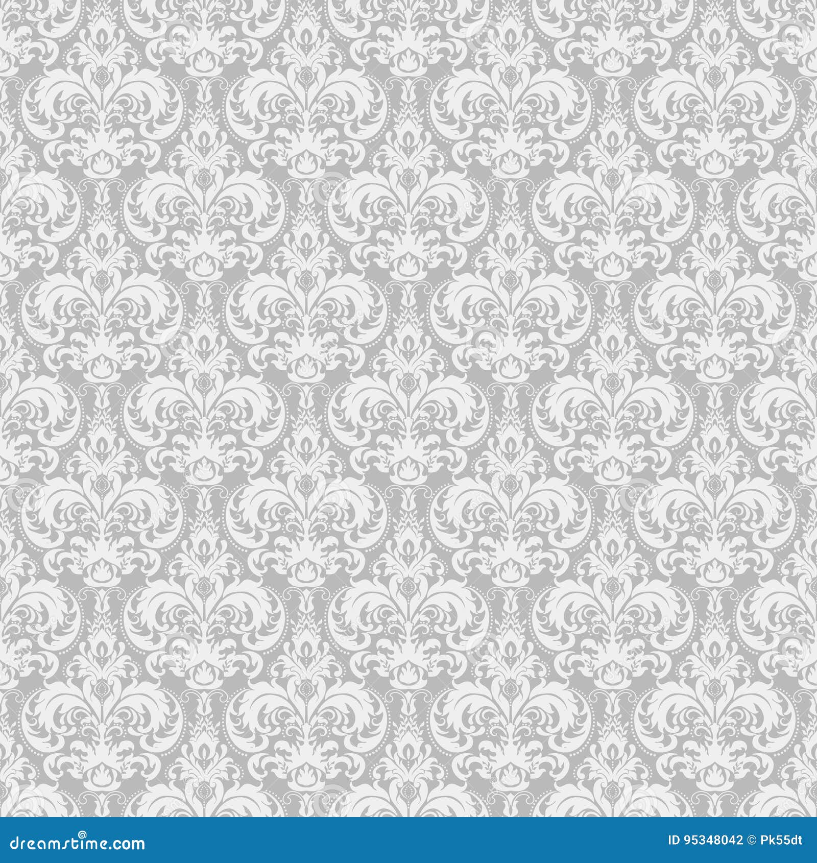 Damask Seamless Pattern Background. Classical Luxury Old Fashioned