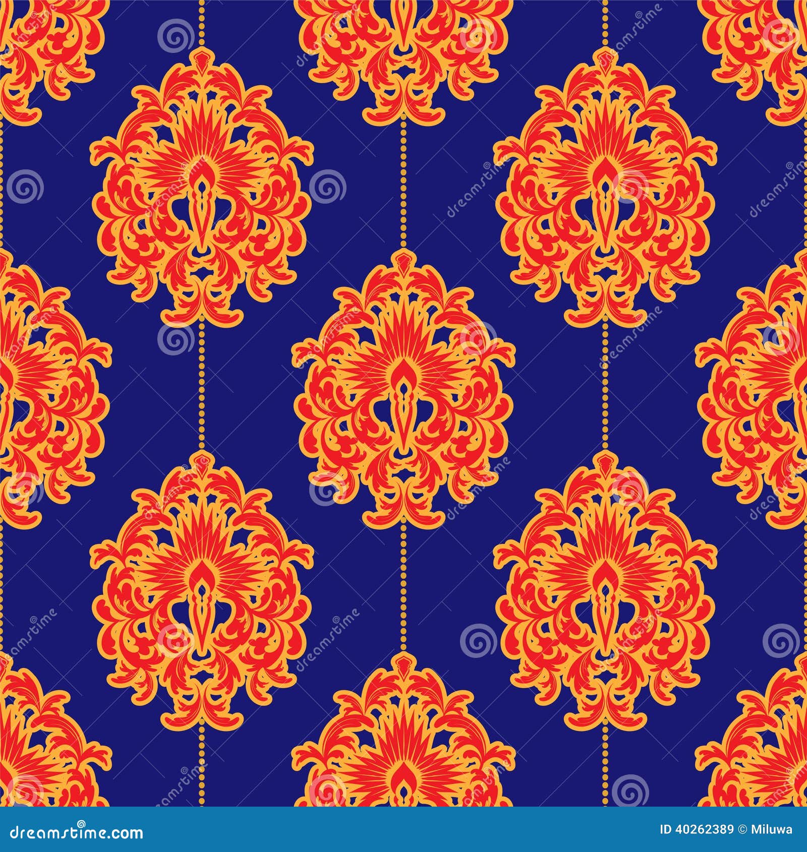 Damask wallpaper stock vector. Illustration of luxury 40262389