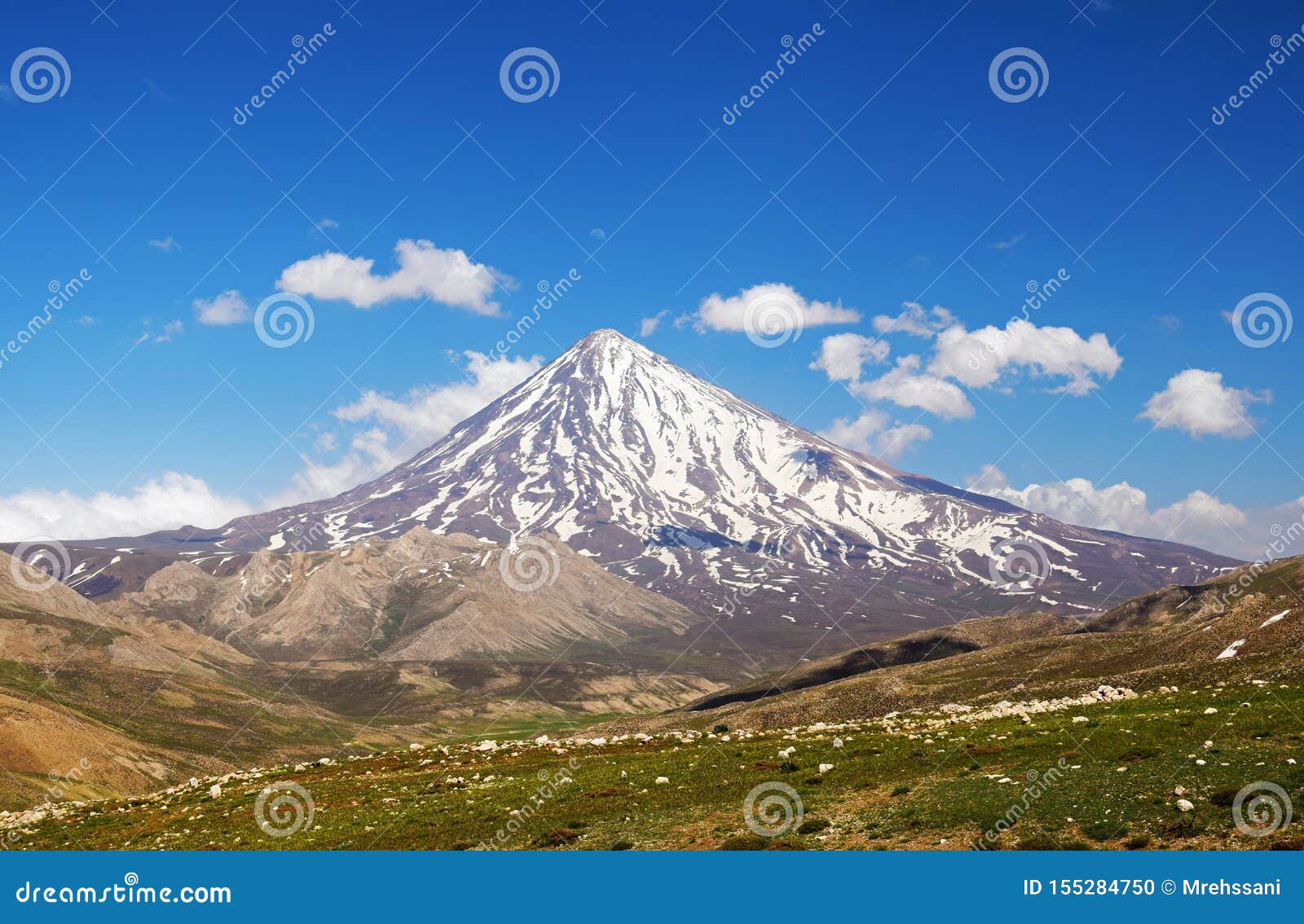 Damavand Volcano, Highest Mountain In Iran Royalty-Free Stock Image