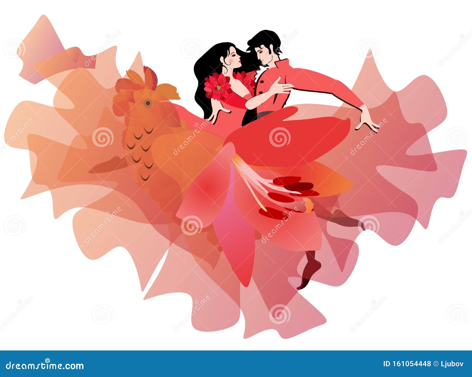 Dança De Paixão Jovem Caucasiano E Mulher Apaixonada Dançando Flamenco Ou  Tango Isolada Em Branco Ilustração do Vetor - Ilustração de projeto, pares:  161054448